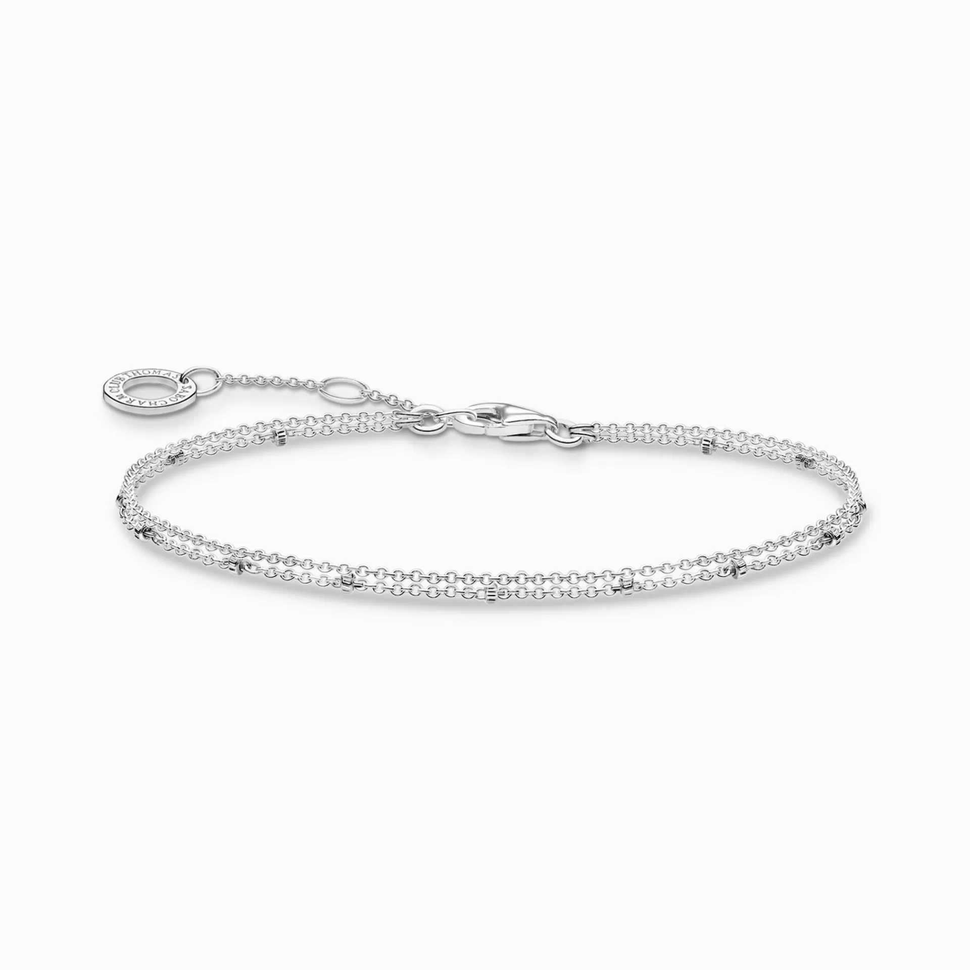 THOMAS SABO Armband | Återvunnet 925 silver<ARMBAND DUBBELT SILVER silverfargad