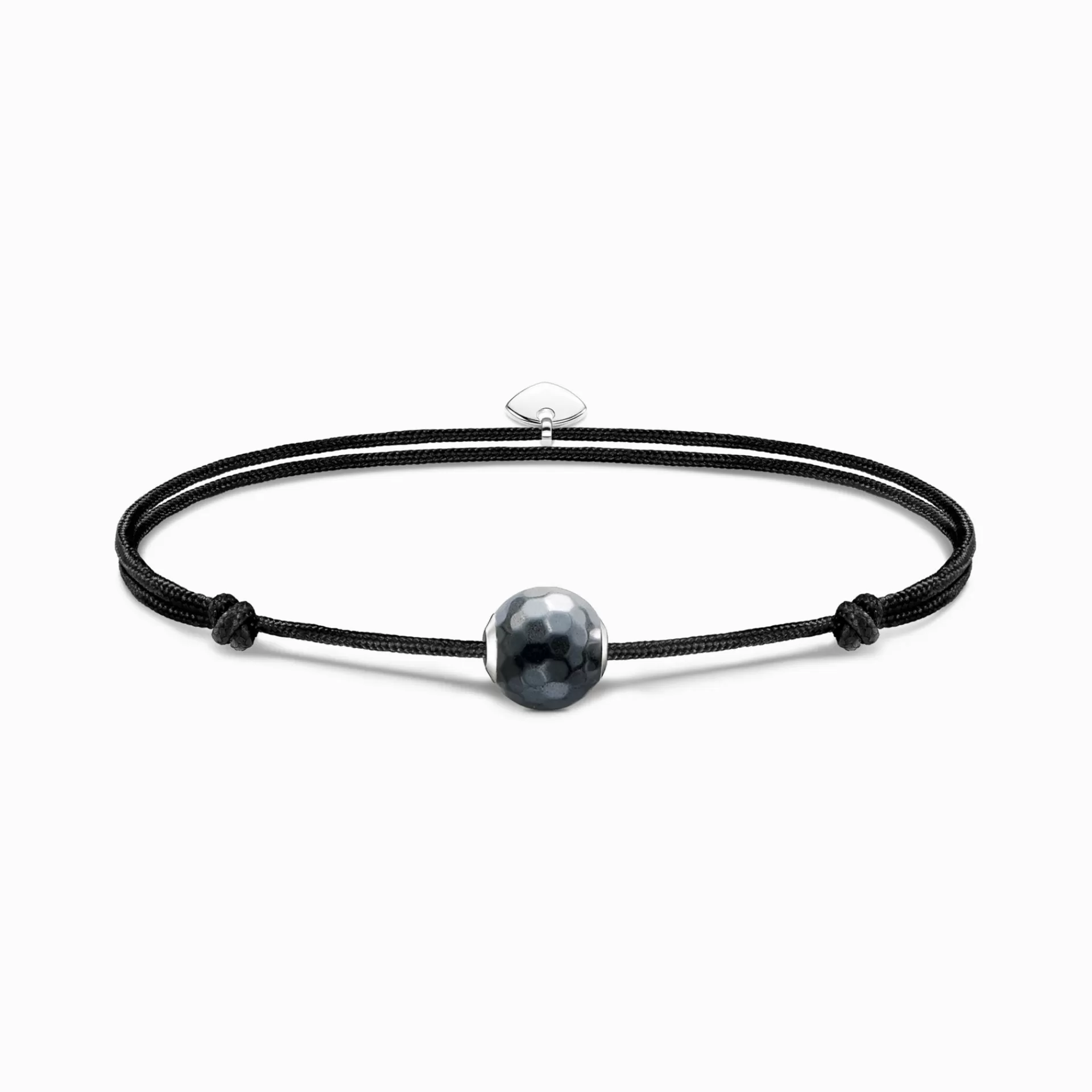 THOMAS SABO Armband | Återvunnet 925 silver<ARMBAND KARMA SECRET MED SVART HEMATIT BEAD silverfargad, svart