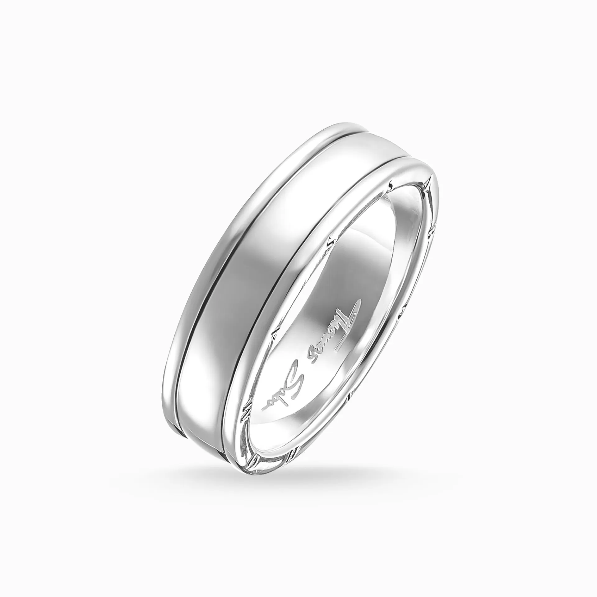 THOMAS SABO Ringar | Återvunnet 925 silver<BANDRING silverfargad