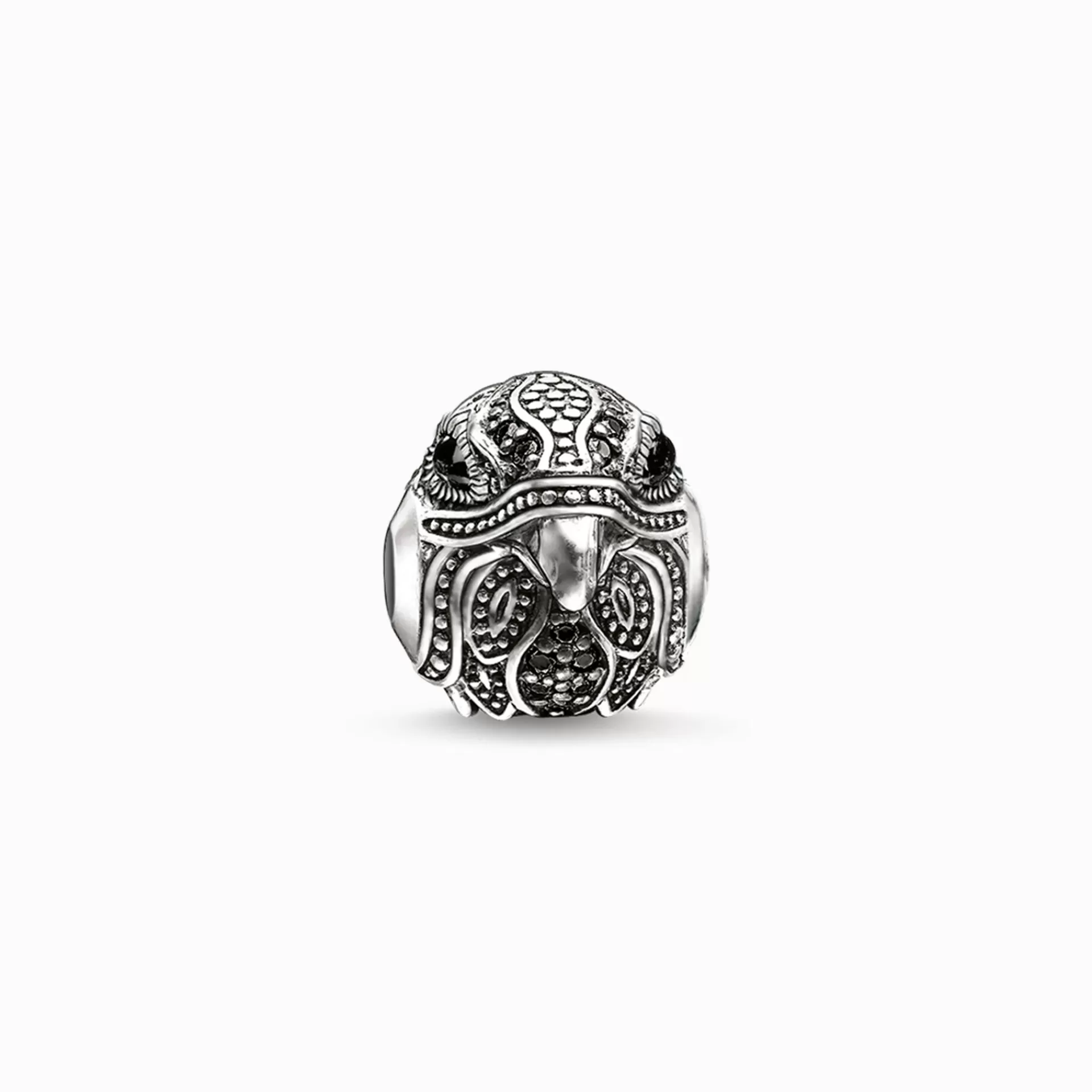 THOMAS SABO Beads | Återvunnet 925 silver<BEAD FALK svart, silverfargad