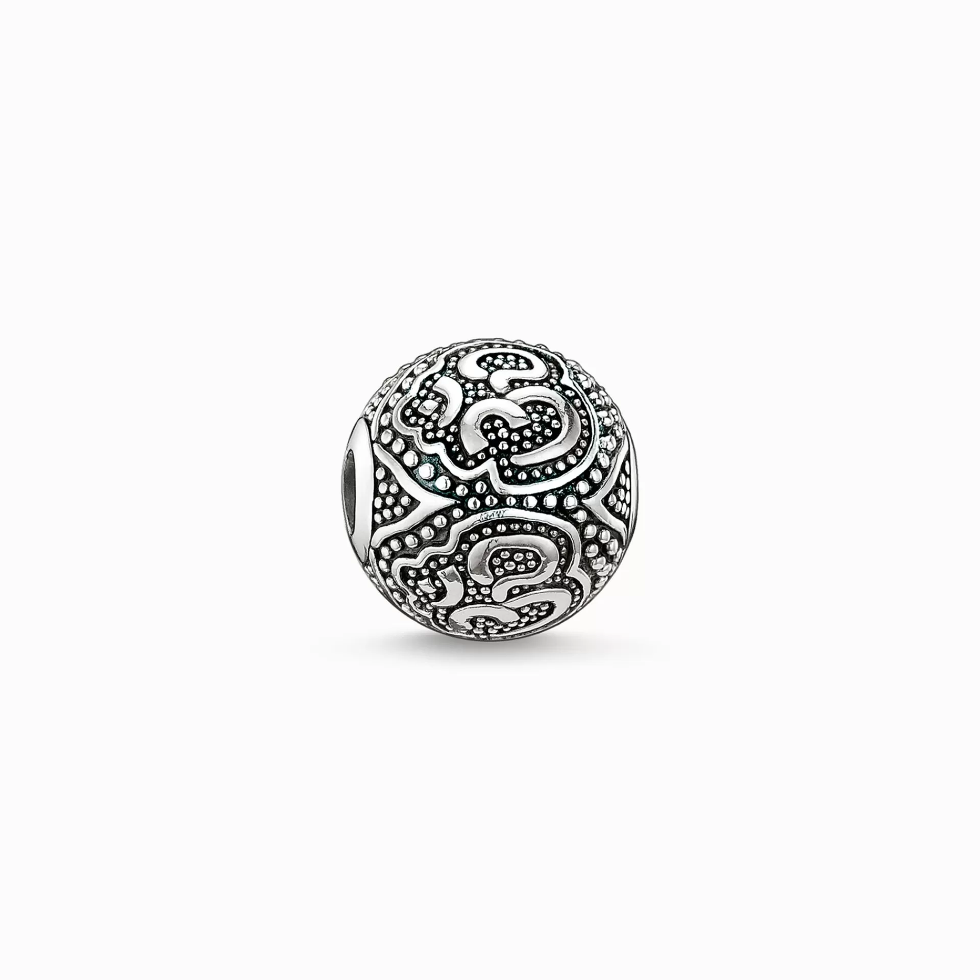 THOMAS SABO Beads | Återvunnet 925 silver<BEAD OM silverfargad