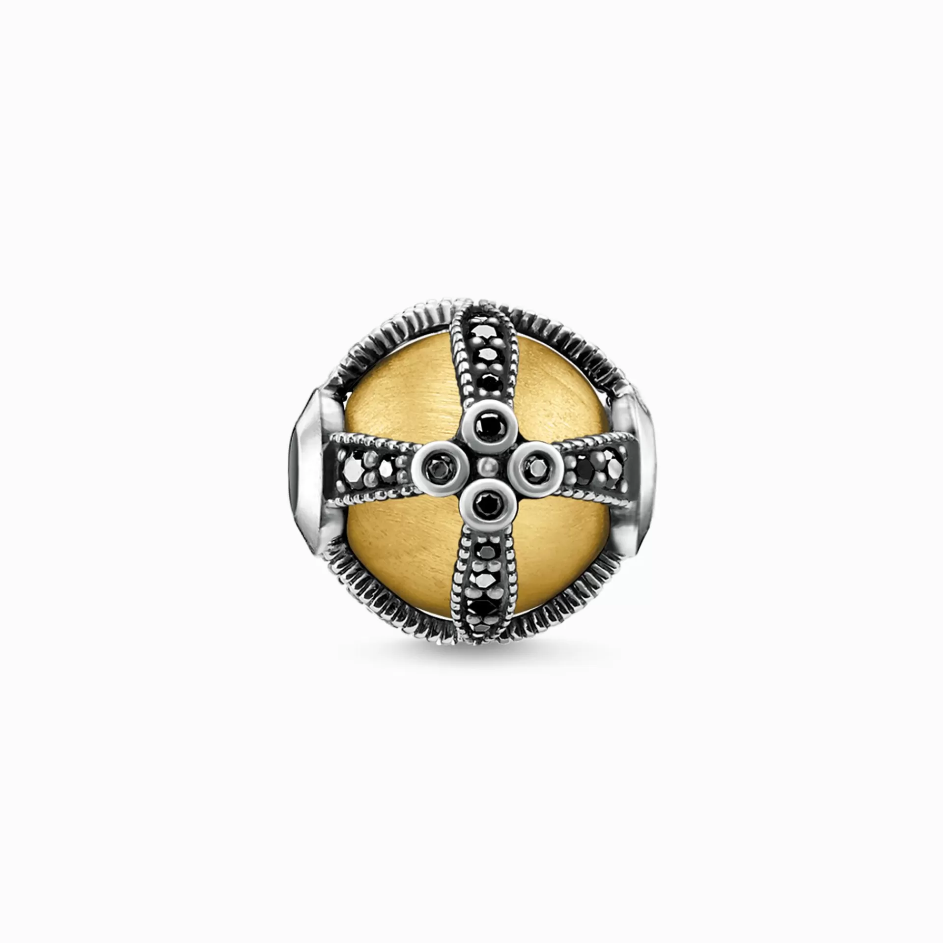 THOMAS SABO Beads | 18K plätering<BEAD ROYALTY GULD gult guldfargad, svart