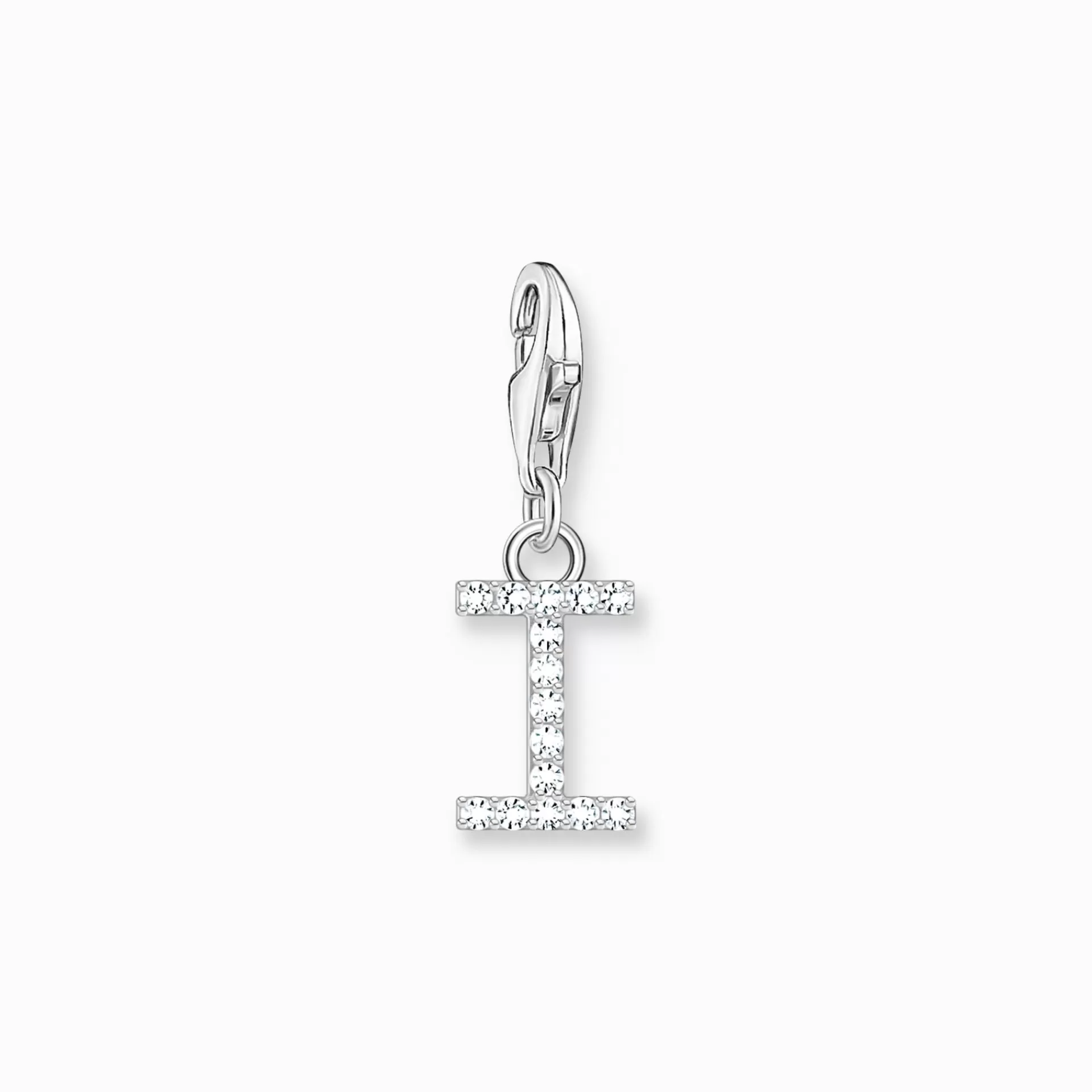 THOMAS SABO Charms | Charms<CHARM-H&AUML;NGSMYCKE BOKSTAVEN I MED VITA STENAR SILVER vit, silverfargad