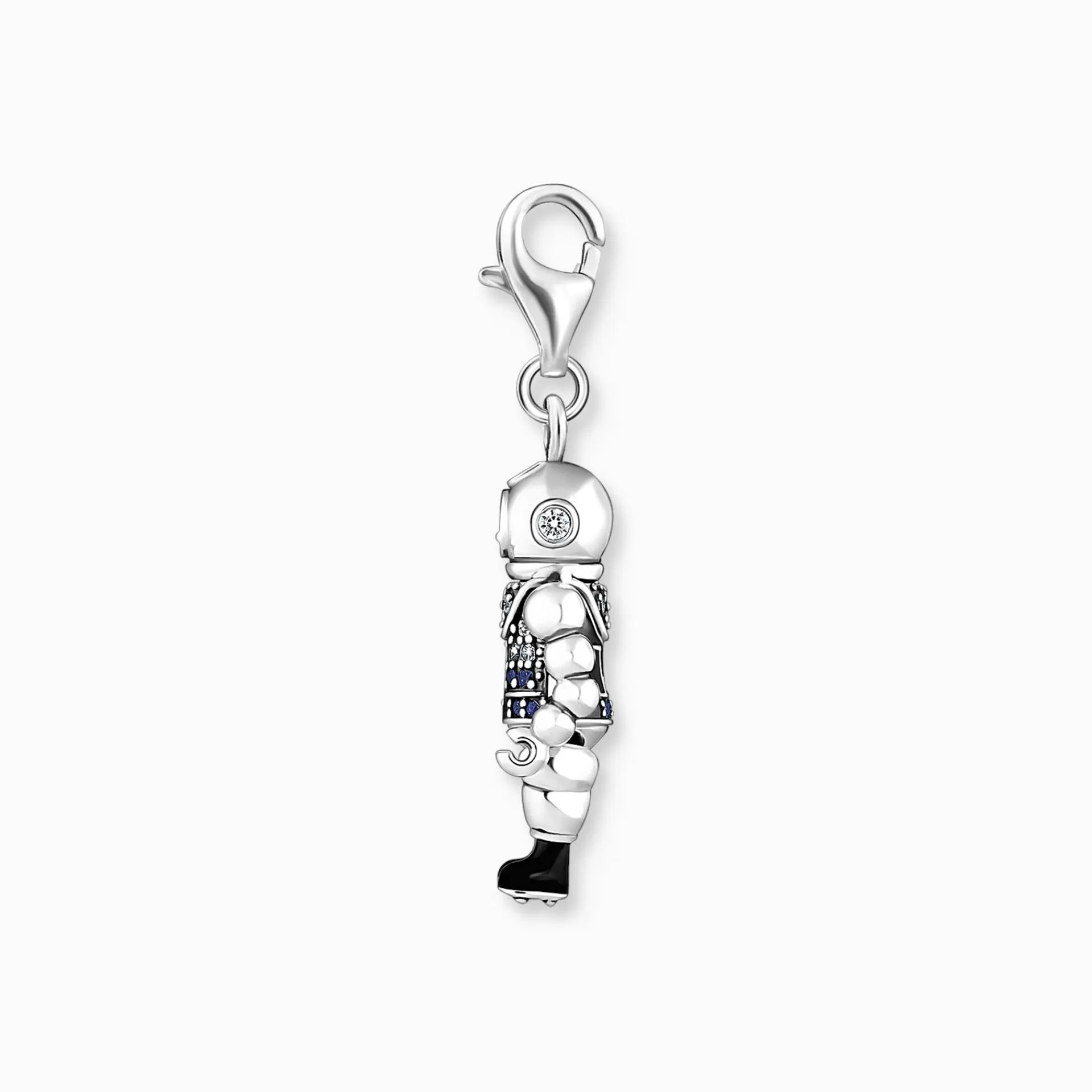 THOMAS SABO Charms | Charms<CHARM-H&AUML;NGSMYCKE DYKARE SILVER silverfargad, vit, mörkblå, ljusblå, svart