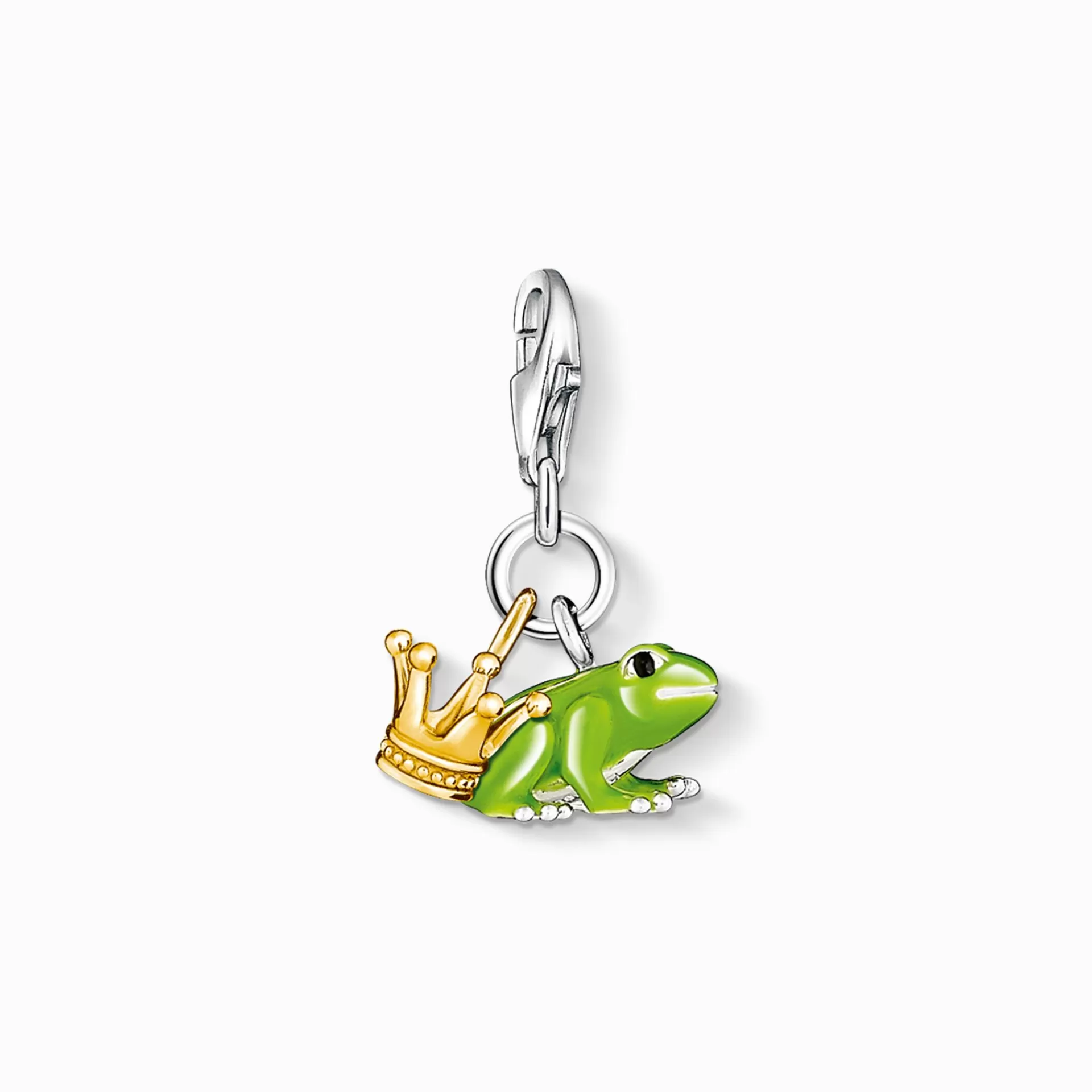 THOMAS SABO Charms | Charms<CHARM-H&AUML;NGSMYCKE GRODPRINS gult guldfargad, grön