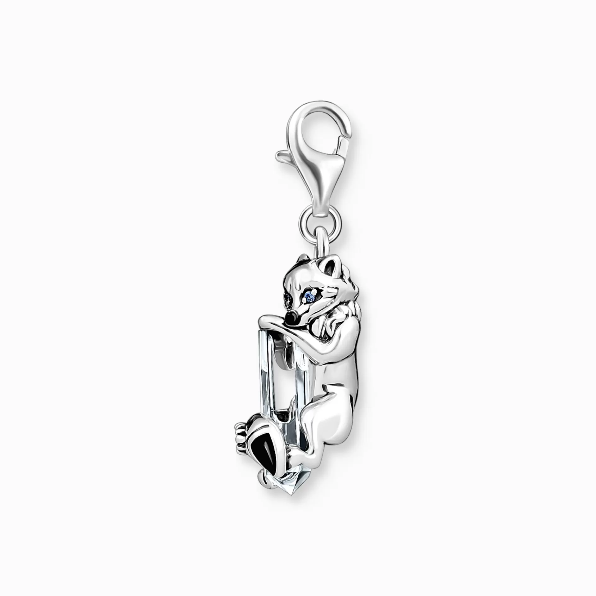 THOMAS SABO Charms | Charms<CHARM-H&AUML;NGSMYCKE R&AUML;V SILVER silverfargad, svart, blå, vit