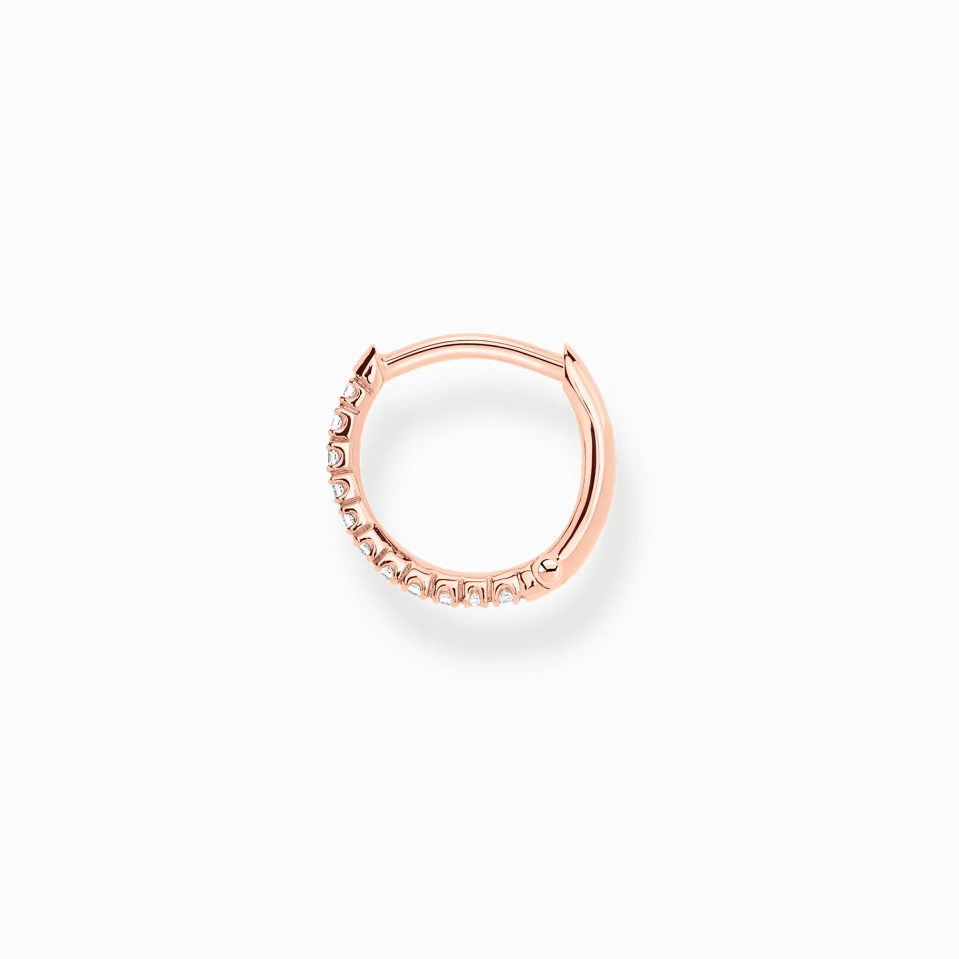 THOMAS SABO Creoler | 18K roséguldplätering<CREOL&OUML;RH&AUML;NGE INDIVIDUELLT VIT STENAR ROS&EACUTE;GULD vit, roséguldfargad