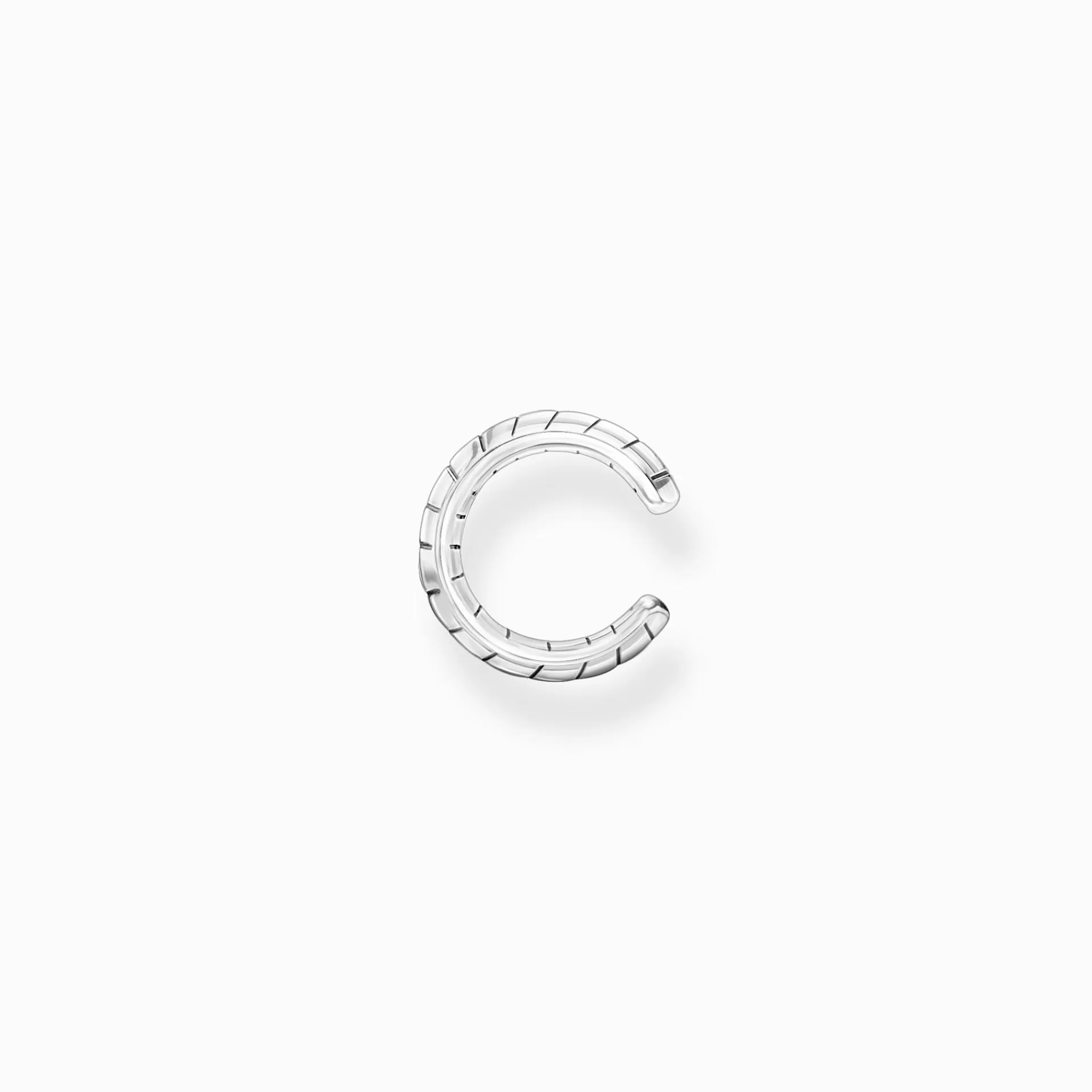 THOMAS SABO Stiftörhängen | Återvunnet 925 silver<EAR CUFF INDIVIDUELLT ORMSKINN SILVER silverfargad