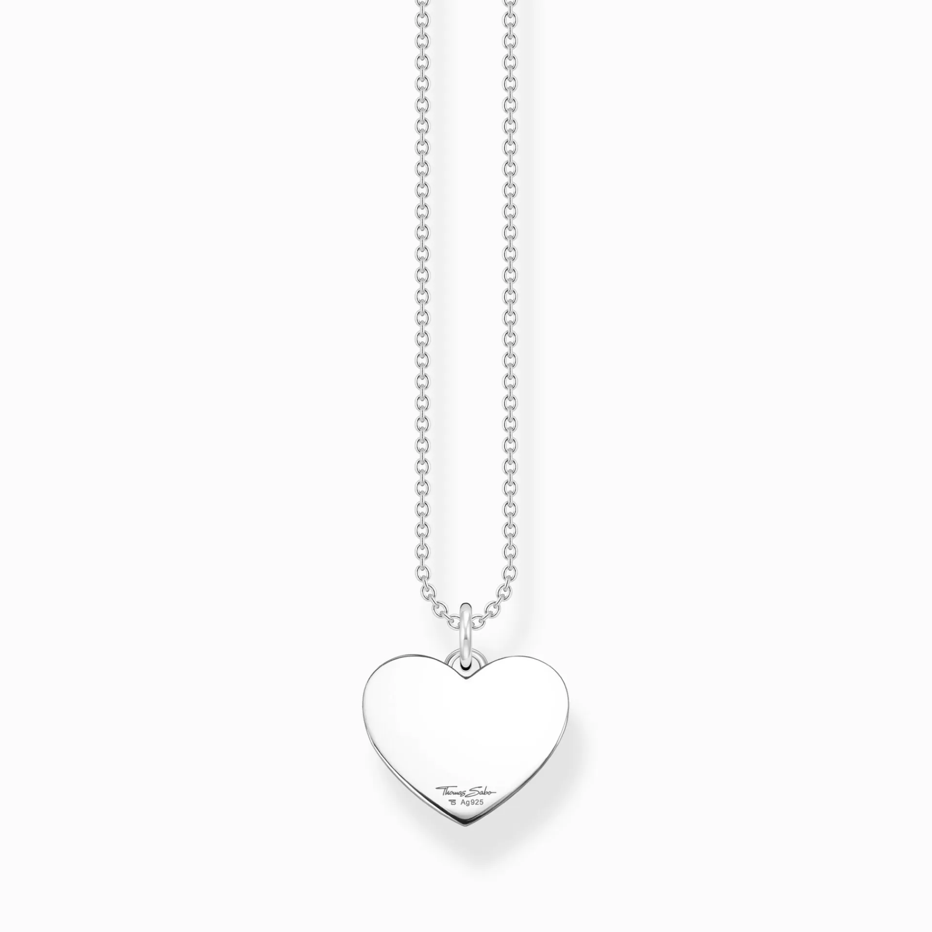 THOMAS SABO Halsband | Återvunnet 925 silver<HALSBAND HJ&AUML;RTA SILVER silverfargad