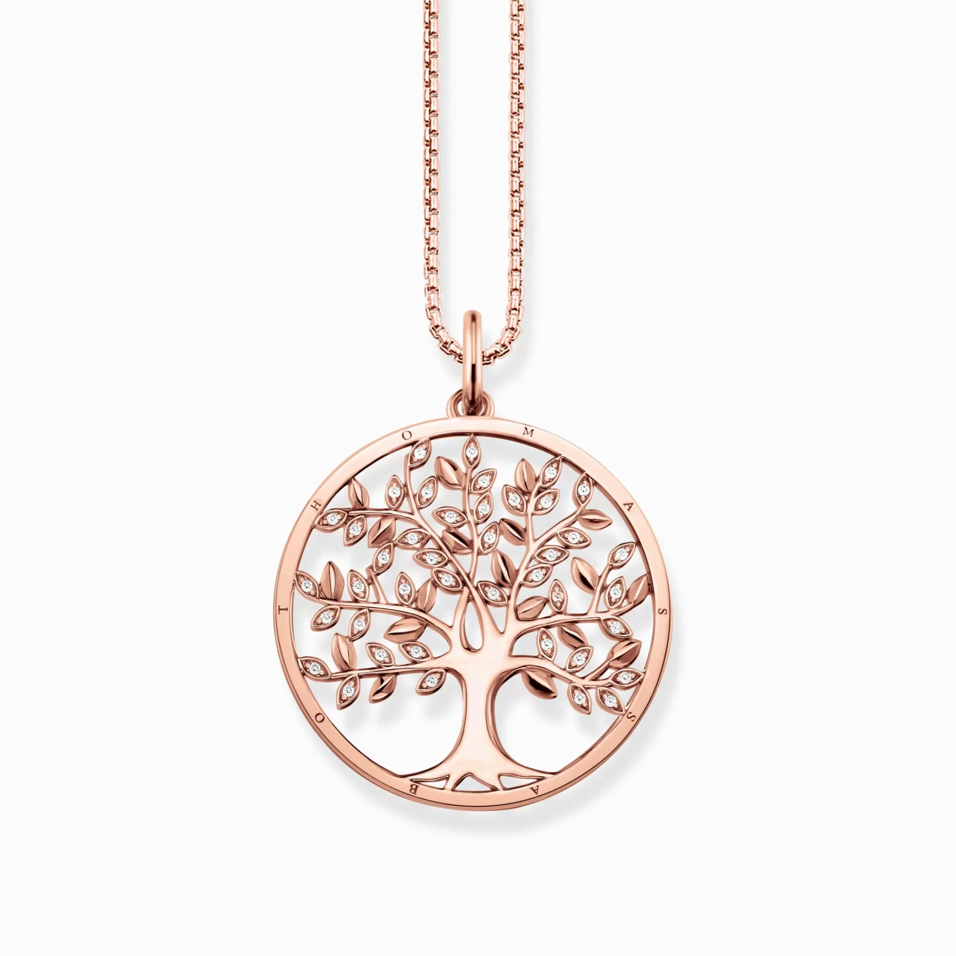 THOMAS SABO Hängsmycken | 18K roséguldplätering<H&AUML;NGSMYCKE TREE OF LOVE roséguldfargad, vit