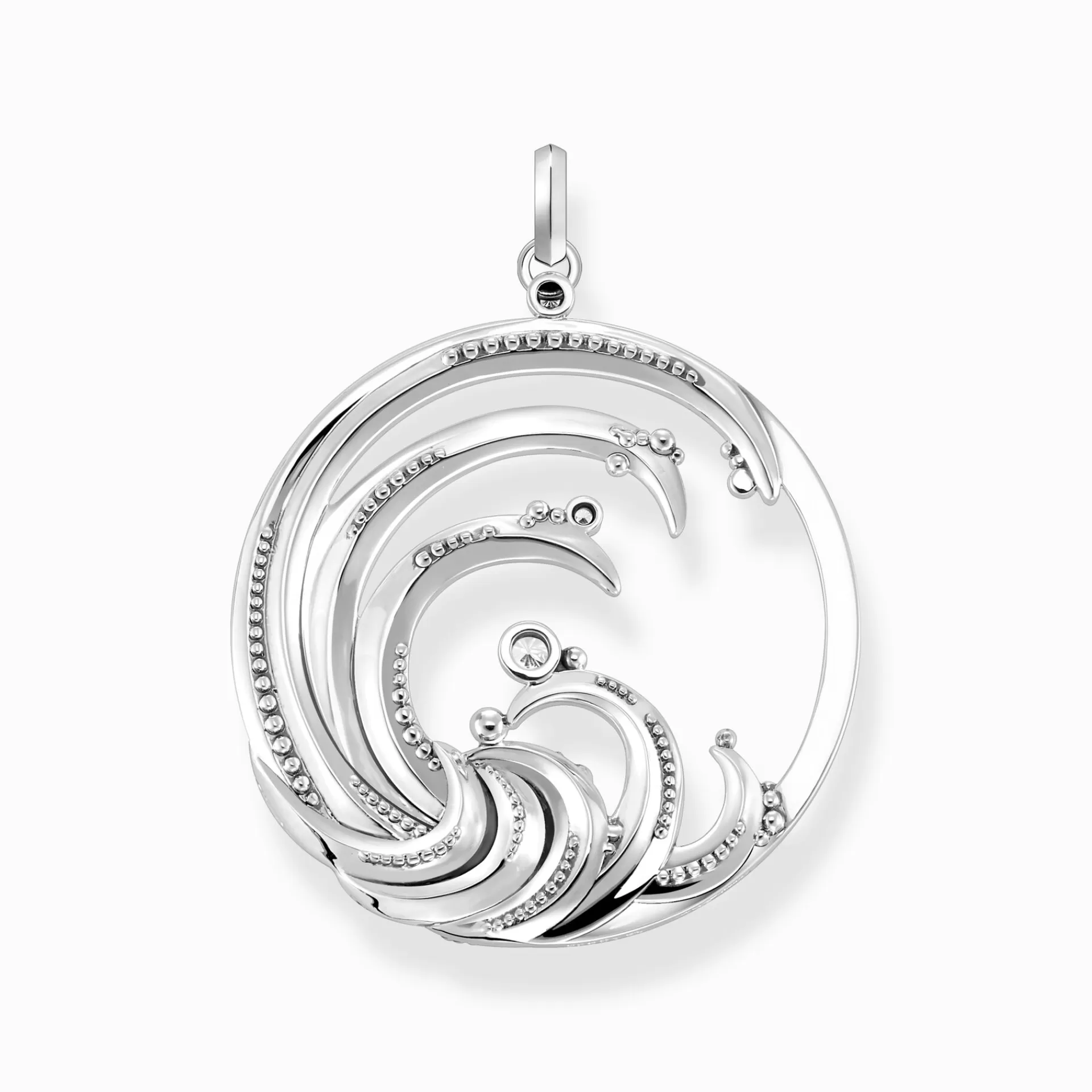 THOMAS SABO Hängsmycken | Återvunnet 925 silver<H&AUML;NGSMYCKE V&ARING;G MED BL&ARING; STENAR silverfargad, mörkblå, ljusblå, vit