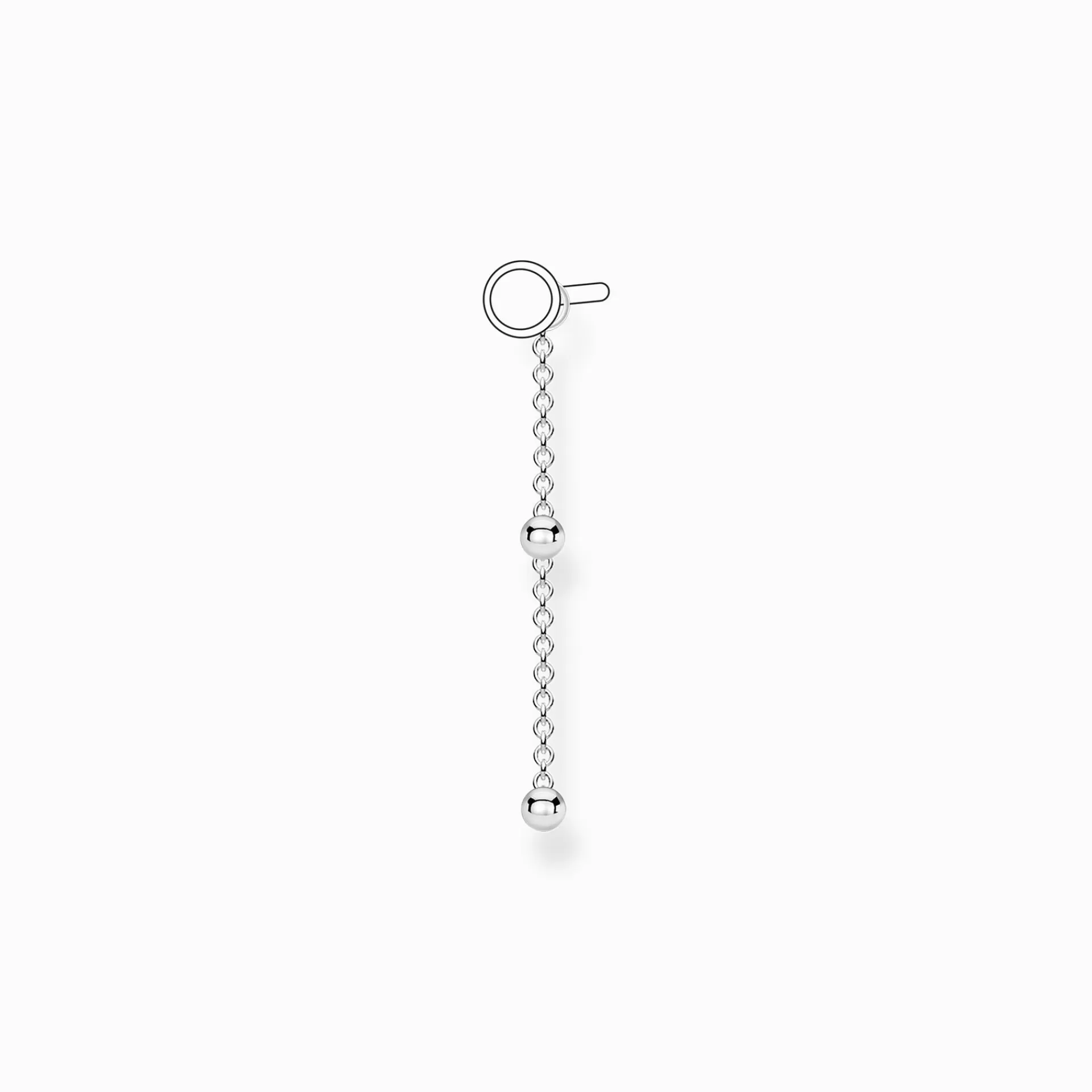 THOMAS SABO Creoler | Återvunnet 925 silver<&OUML;RH&AUML;NGESBERLOCK INDIVIDUELLT KULOR SILVER silverfargad