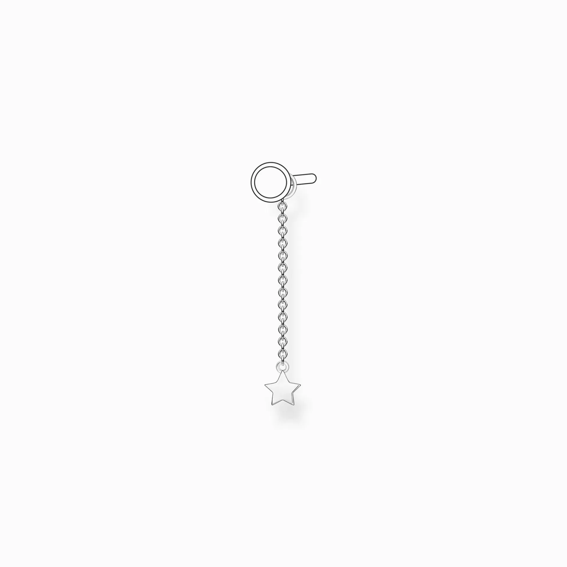 THOMAS SABO Creoler | Återvunnet 925 silver<&OUML;RH&AUML;NGESBERLOCK INDIVIDUELLT STJ&AUML;RNA SILVER silverfargad