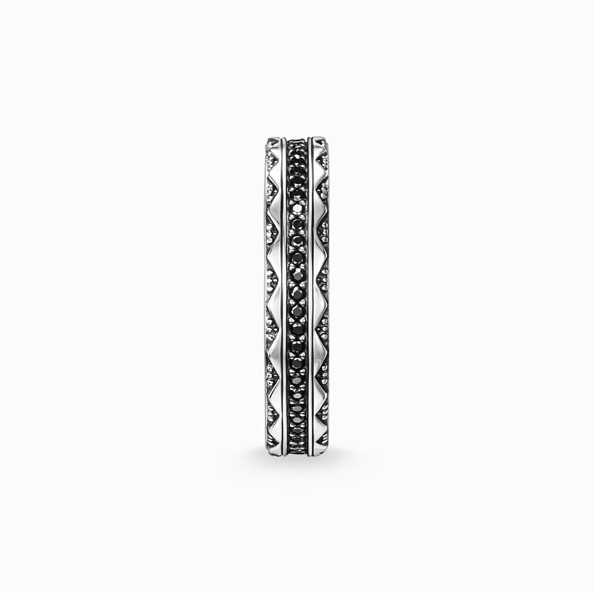 THOMAS SABO Ringar | Återvunnet 925 silver<RING svart, silverfargad