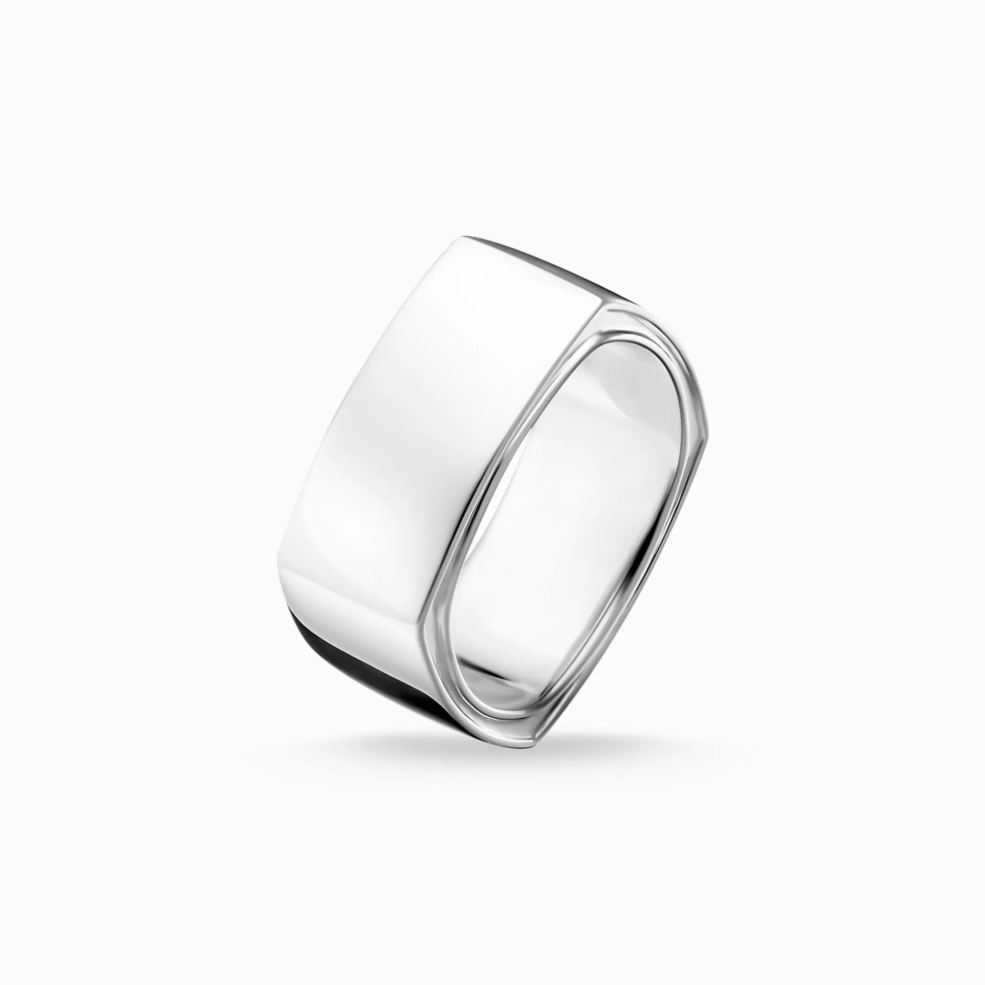 THOMAS SABO Ringar | Återvunnet 925 silver<RING FYRKANTIG SILVER silverfargad