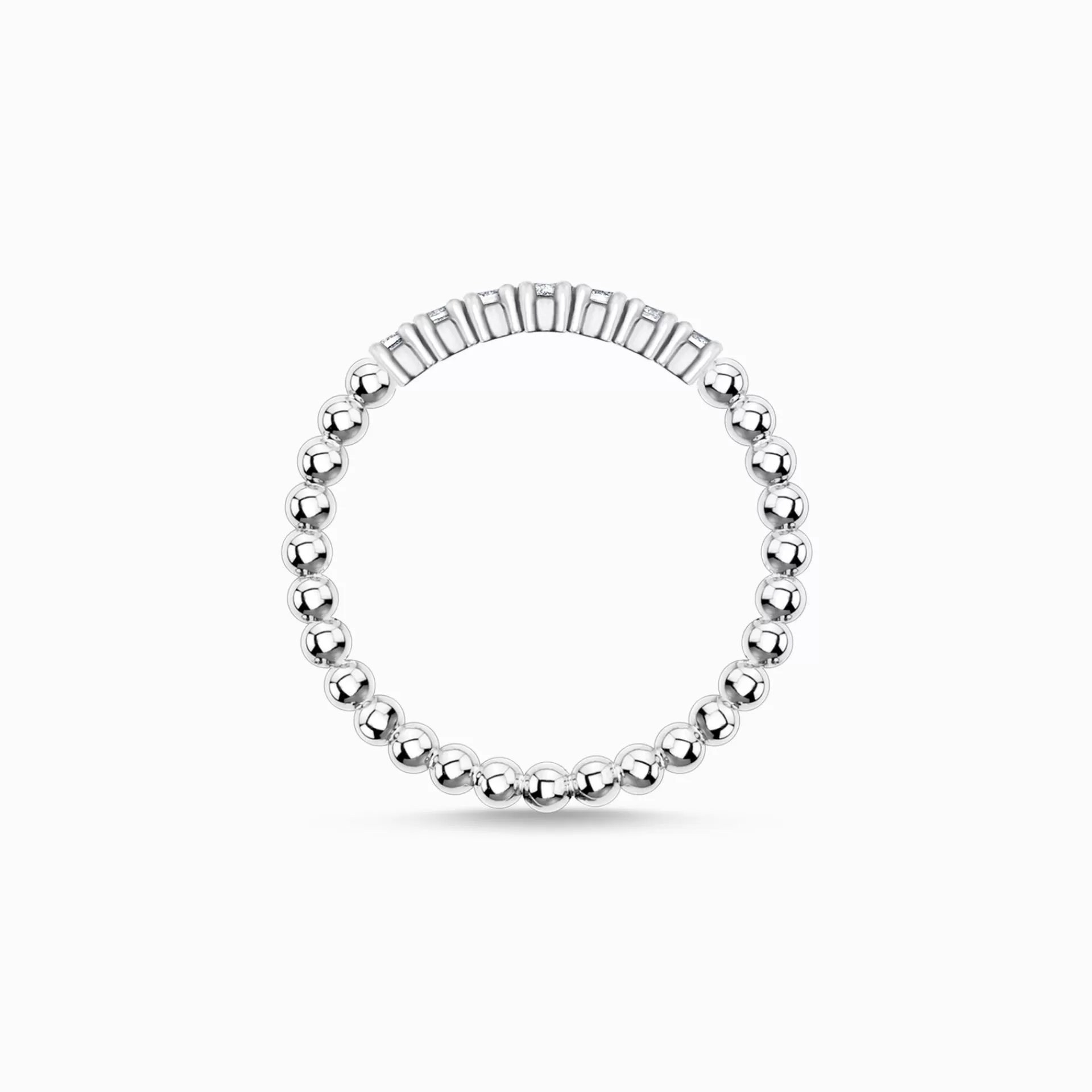 THOMAS SABO Ringar<RING KULOR MED VITA STENAR SILVER vit, silverfargad