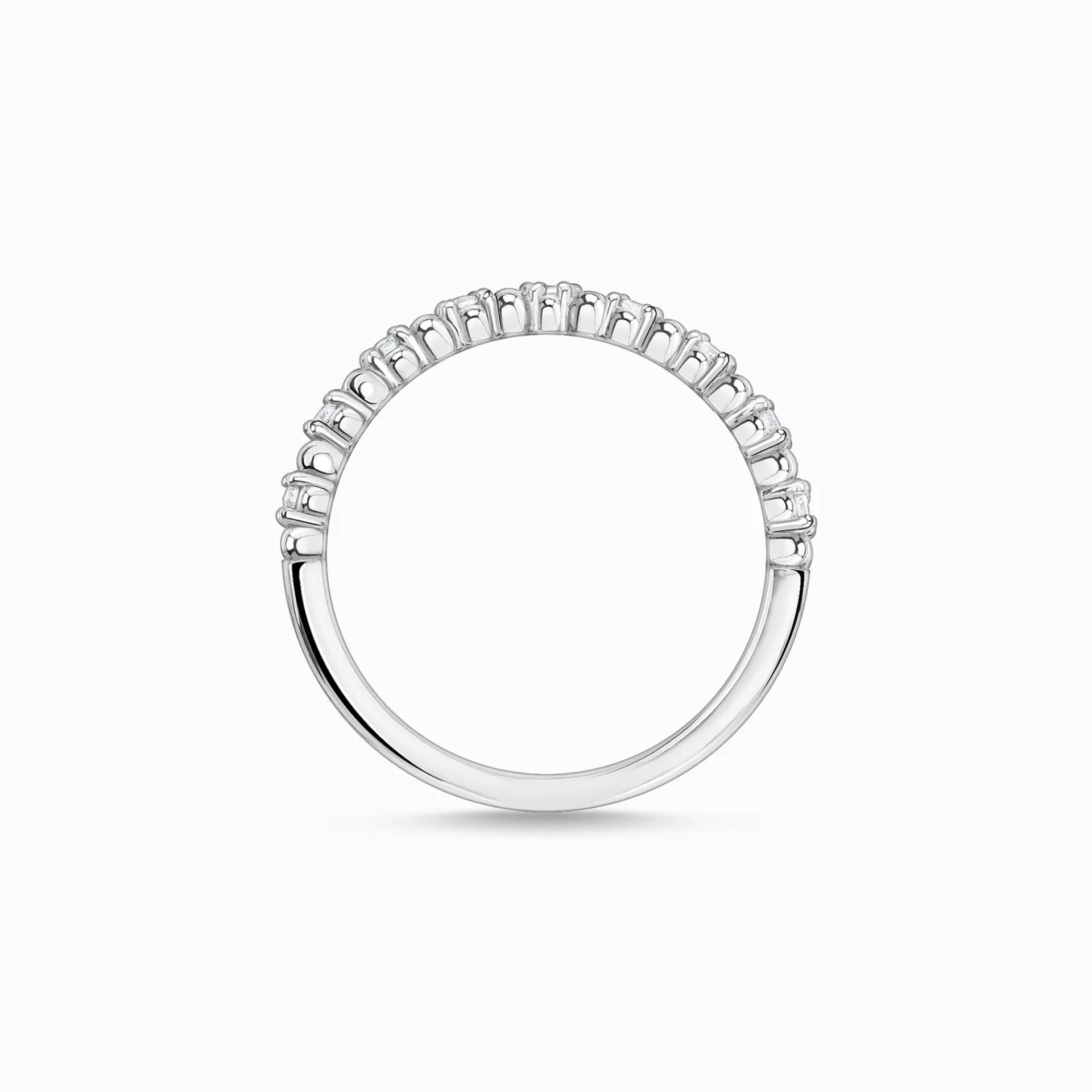 THOMAS SABO Ringar | Återvunnet 925 silver<RING KULOR MED VITA STENAR SILVER vit, silverfargad