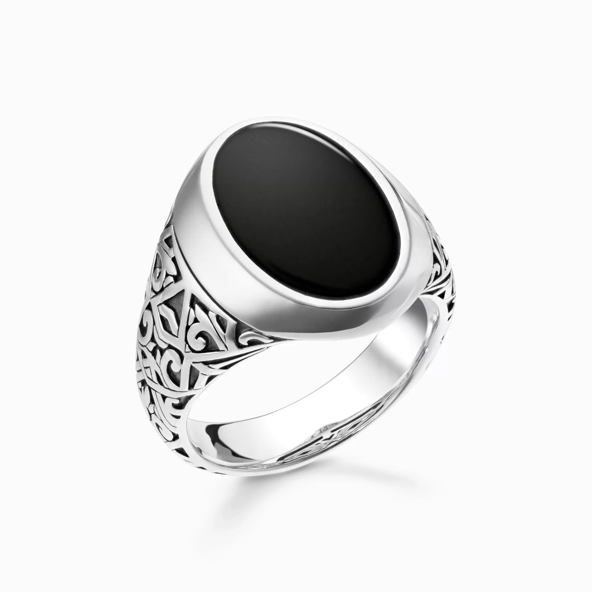 THOMAS SABO Ringar | Återvunnet 925 silver<RING SVART svart, silverfargad