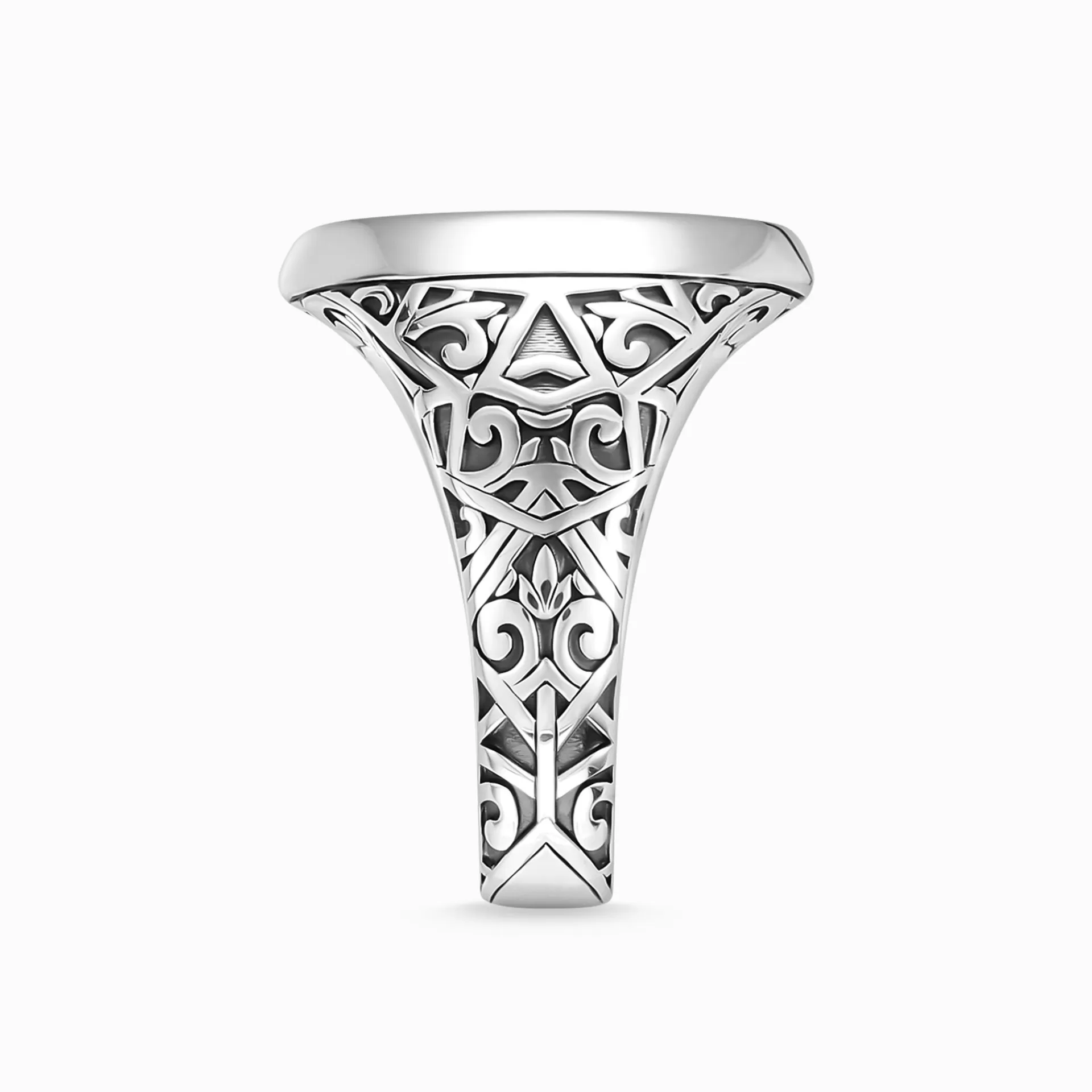 THOMAS SABO Ringar | Återvunnet 925 silver<RING SVART svart, silverfargad