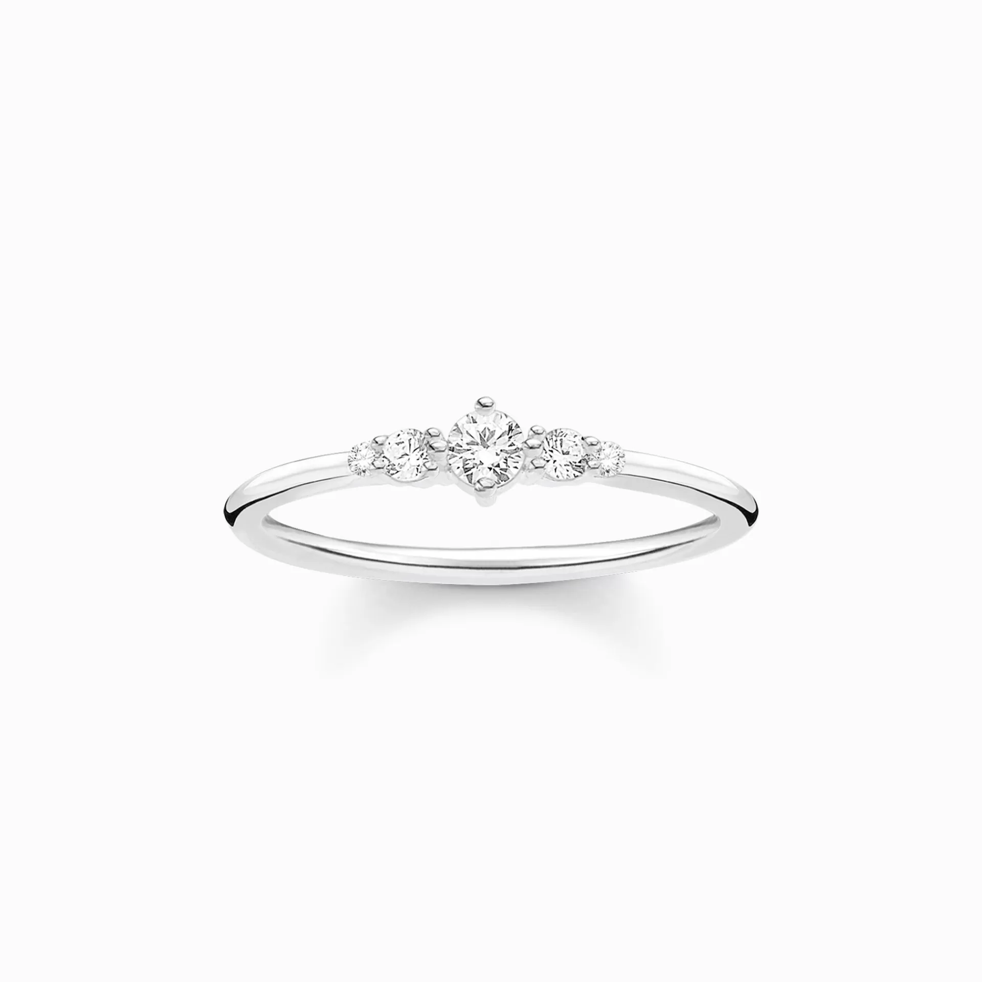 THOMAS SABO Ringar | Återvunnet 925 silver<RING VINTAGE vit, silverfargad