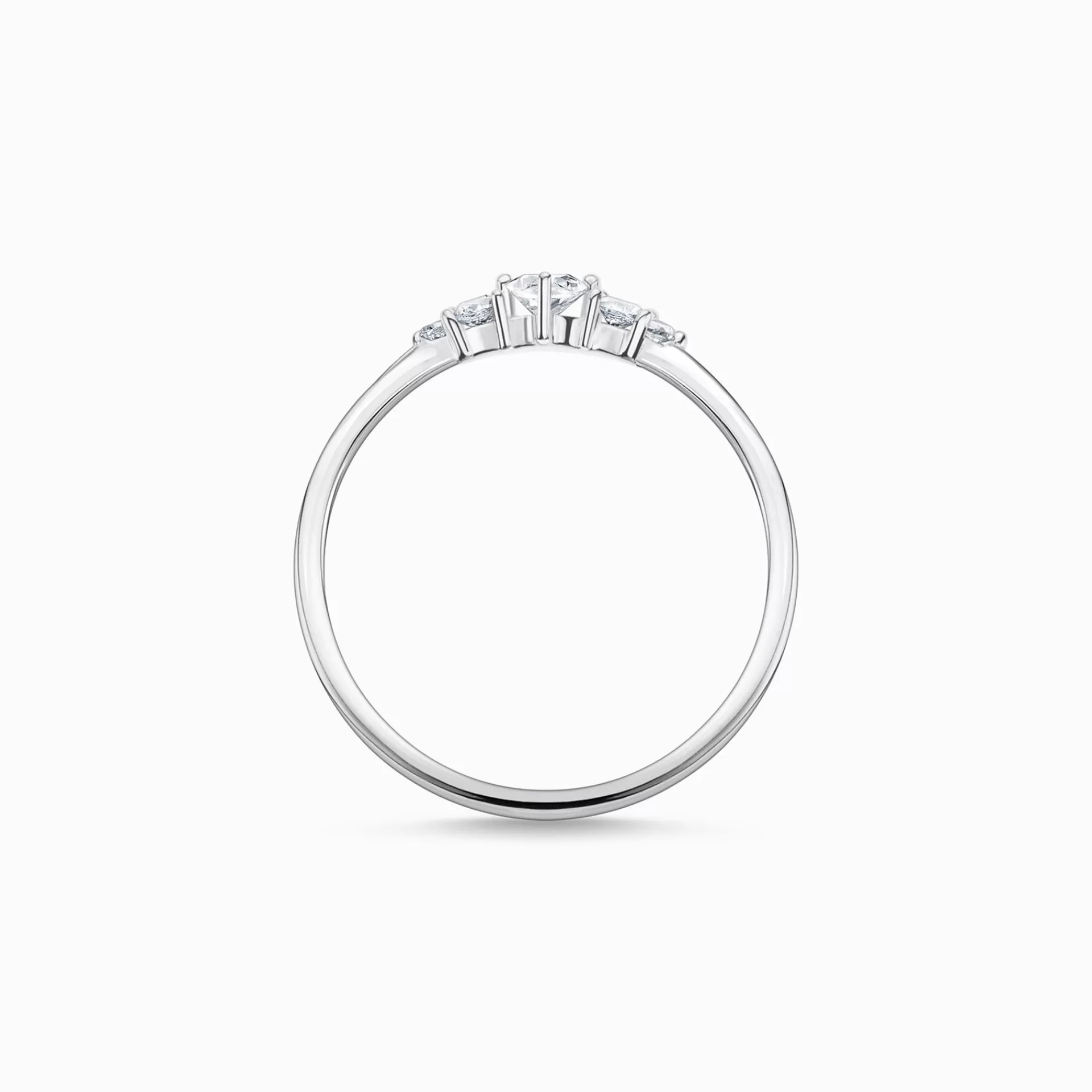 THOMAS SABO Ringar | Återvunnet 925 silver<RING VINTAGE vit, silverfargad