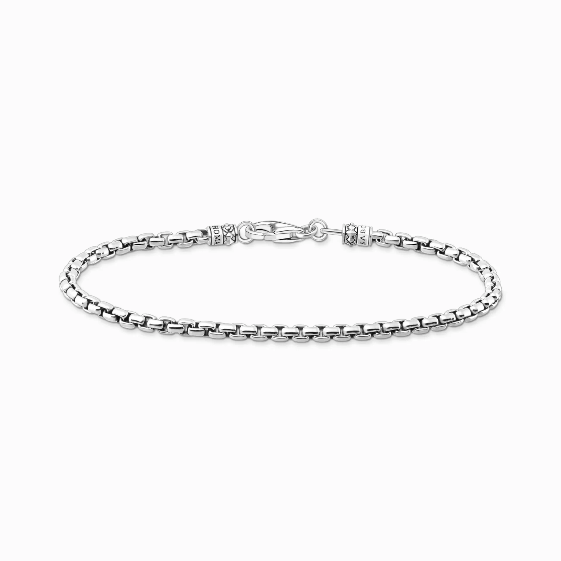 THOMAS SABO Armband | Återvunnet 925 silver<VENEZIA-ARMBAND SILVER SV&AUML;RTAT silverfargad