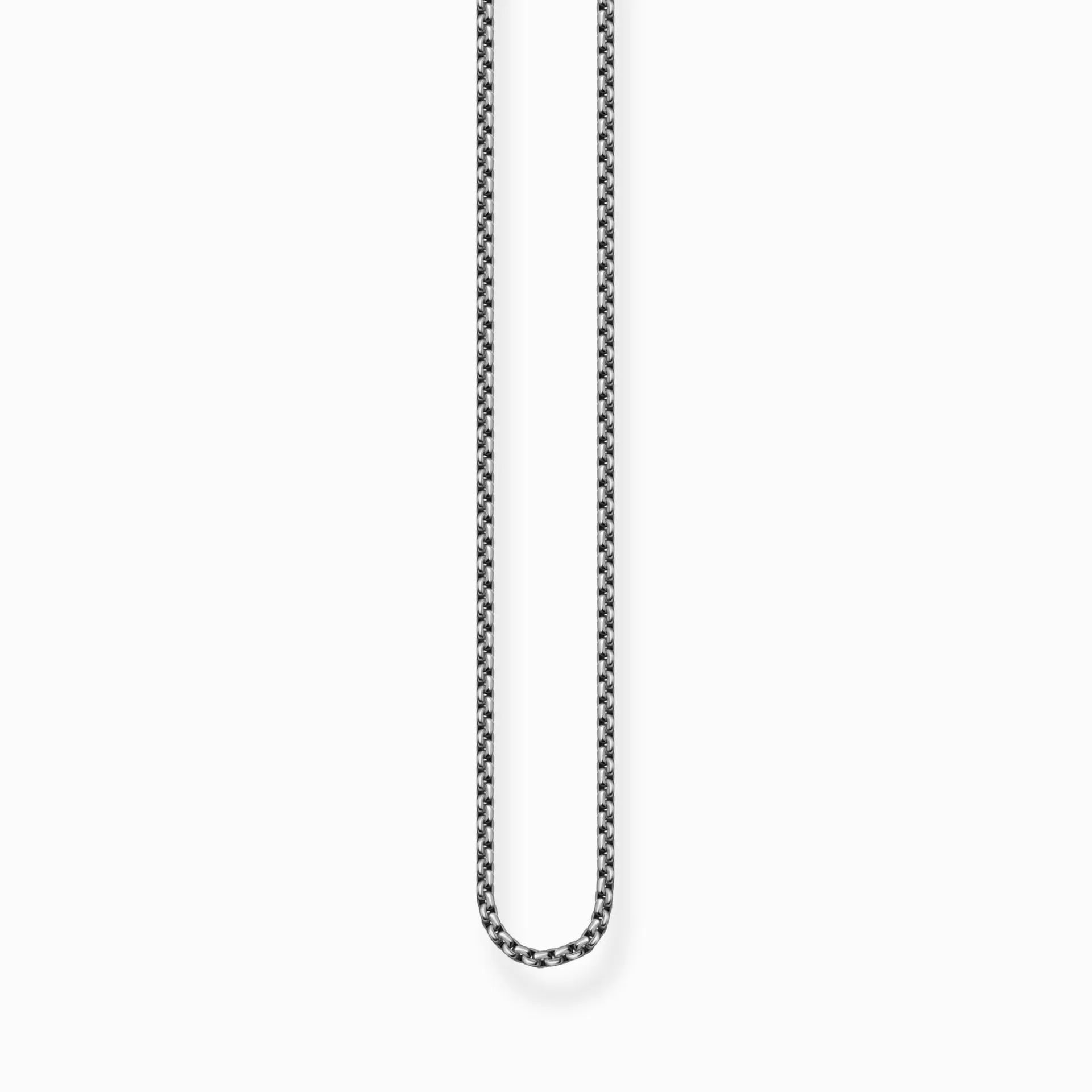 THOMAS SABO Halsband | Återvunnet 925 silver<VENEZIA-KEDJA SV&AUML;RTAD silverfargad